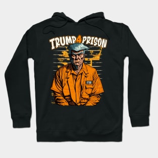 Retro Trump for Prison Illustration Hoodie